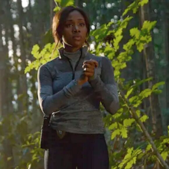 Nike Heathered Blue Colorblock Quarter Zip Fitted‎ Run Top - S Lightweight Layer - Picture 15 of 16